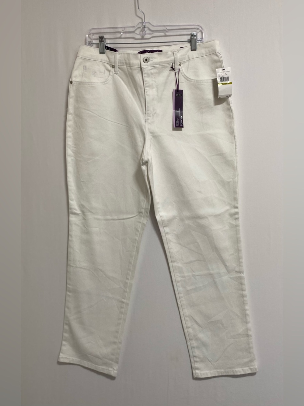 Gloria Vanderbilt White Straight-Leg Jeans - Picture 1 of 13